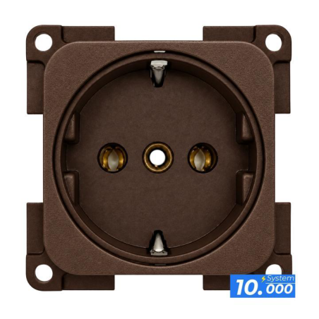 Prise 220v couleur marron