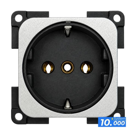 220v silver socket