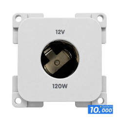 Enchufe 12v coche gris (sistema 10.000)