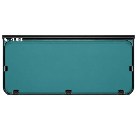 Ventana abatible adria 1.550x650 r.n. en tono azul