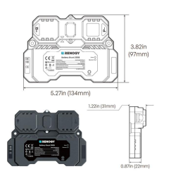 Medidor de baterÍa renogy smart shunt 300a