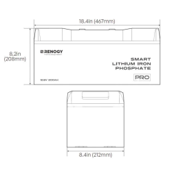 BaterÍa de litio 12v / 200ah renogy lifepo4 (pro) (bluetooth)