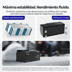 BaterÍa de litio 12v / 200ah renogy lifepo4 (pro) (bluetooth)