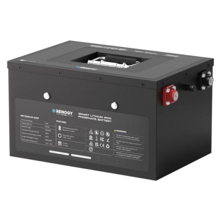 BaterÍa de litio 12v / 200 ah bajo asiento renogy lifepo4 (pro) (bluetooth)