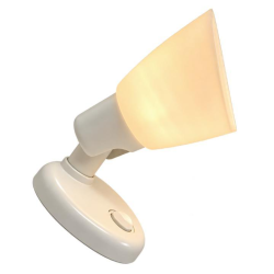 Foco de pared orientable "opal" blanco 12v 150mm 2.700k halÓgeno con interruptor
