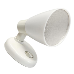Spot orientable rond 12v blanc, halogÈne 10w, avec interrupteur
