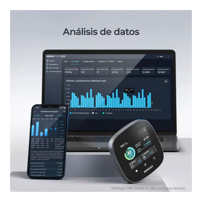 Pantalla de monitoreo renogy one core