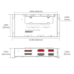Caja de distribuciÓn renogy pms1280 (12 salidas ) 80a