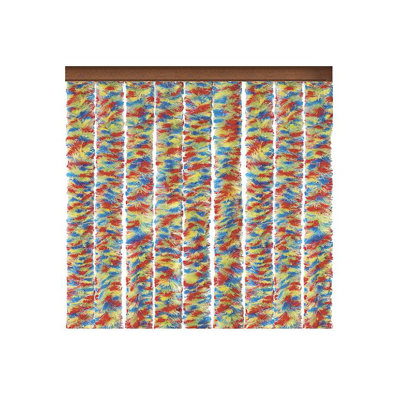Cortina efecto terciopelo 560 x 1850 multicolor