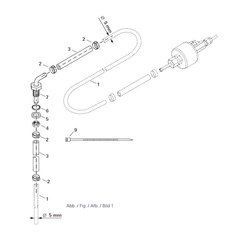 Kit conexion tanque diesel universal truma combi d / d (e)