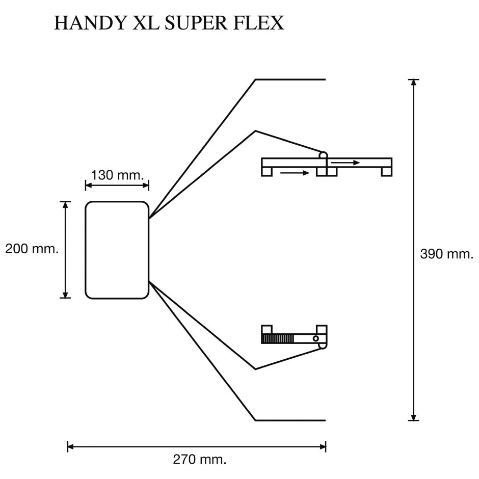 RETROVISOR HANDY XL SUPERFLEX