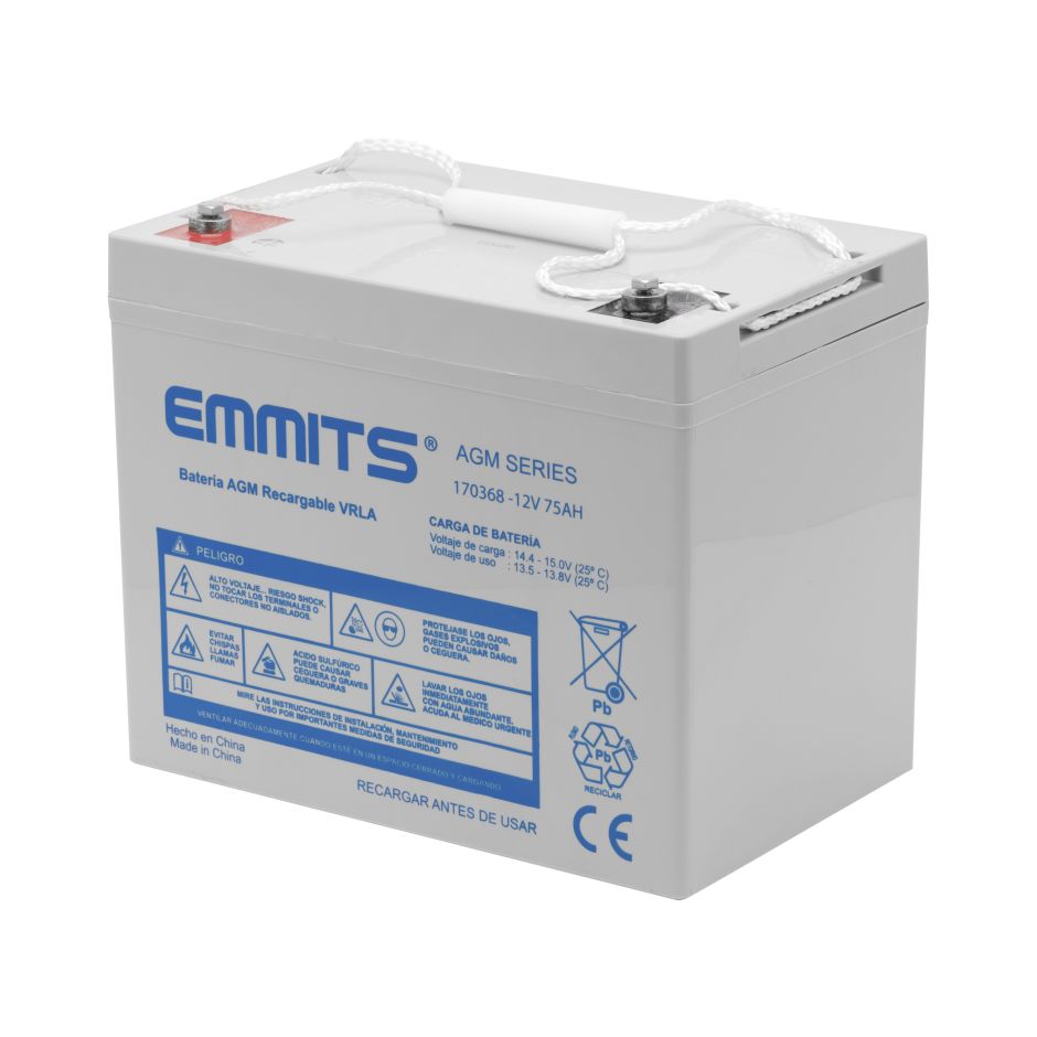 BATERIA AGM 75AH EMMITS