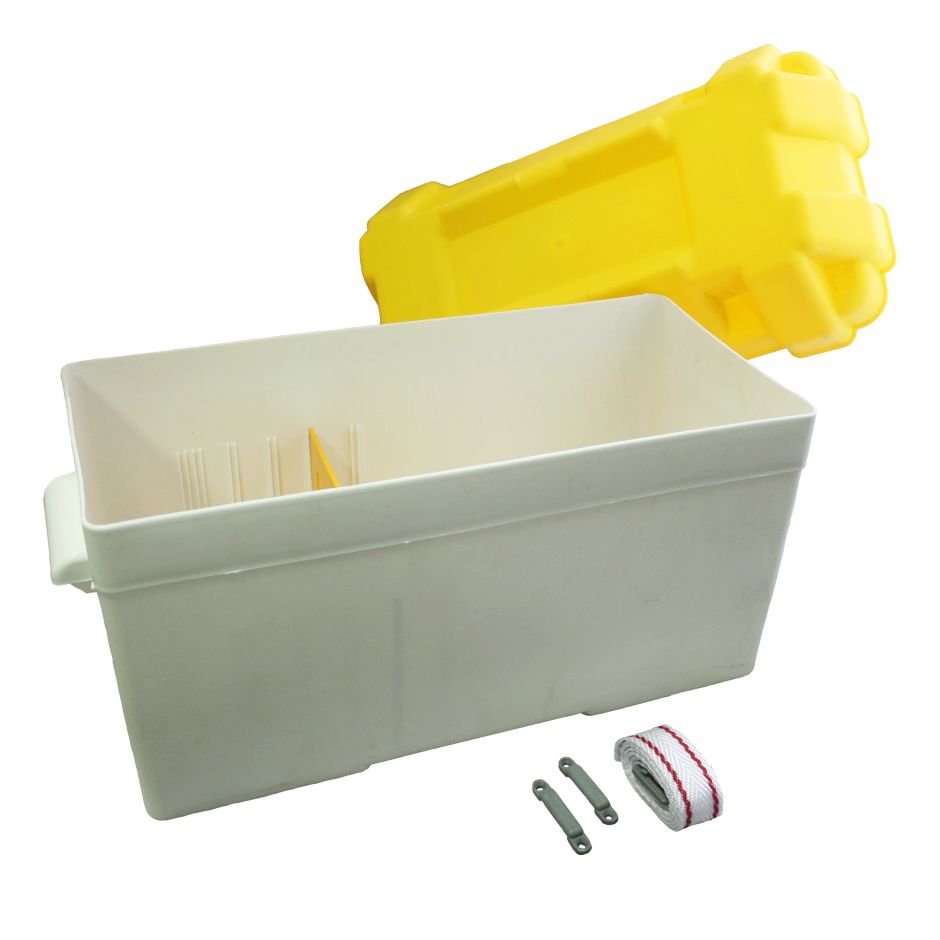 CAJA PORTA BATERIA NEGRA  450x288x238 mm