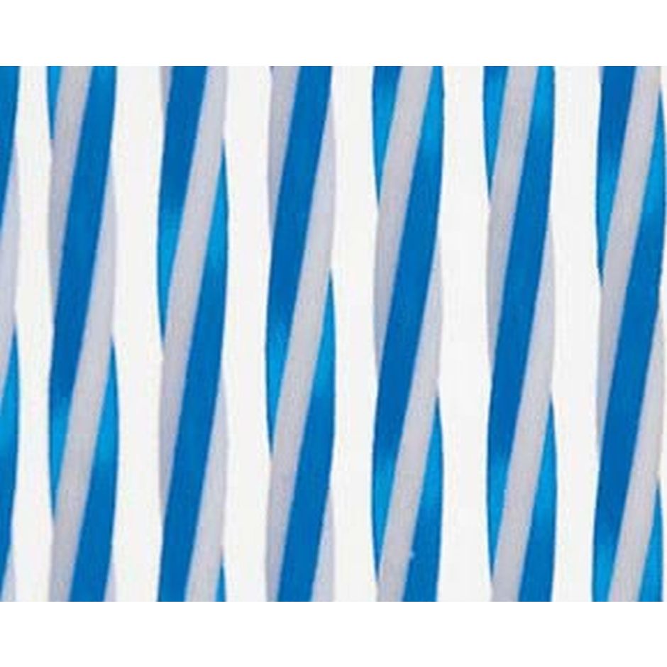 CORTINA PVC STRING 600 X 1900 AZUL-BLANCA