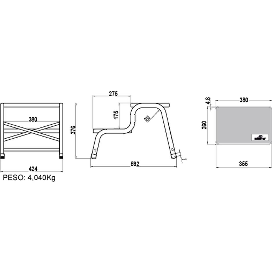PELDAÑO METÁLICO DOBLE RESISTVAN