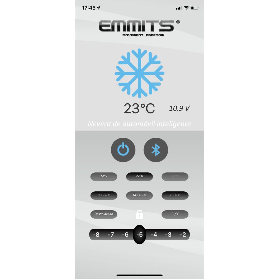 NEVERA EMMITS 40 L. COMPRESOR LG C. RUEDAS Y ASA TRANSPORTE 12,24/220V