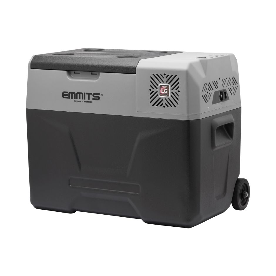 NEVERA EMMITS 40 L. COMPRESOR LG C. RUEDAS Y ASA TRANSPORTE 12,24/220V